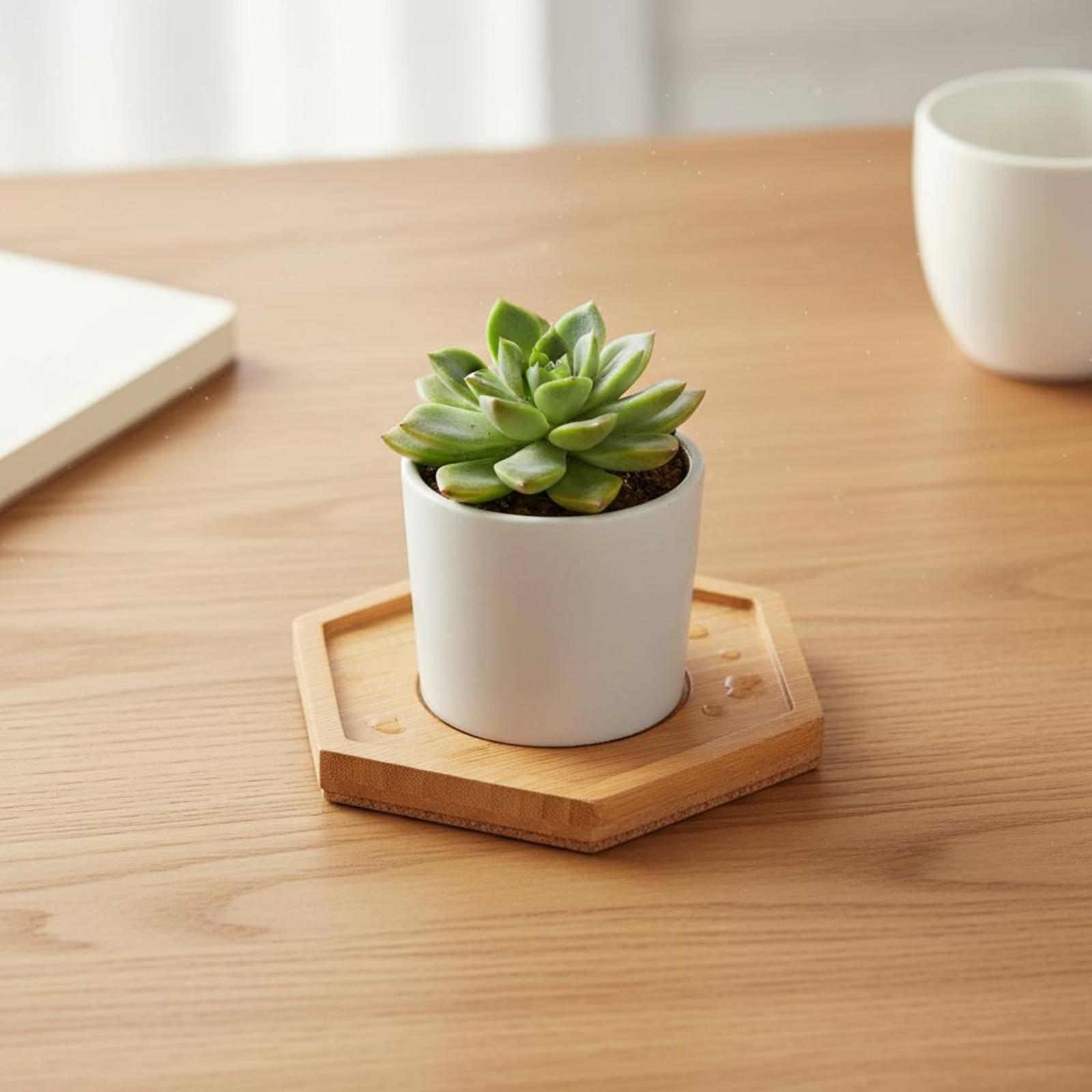Bamboo Wood Industrial Tray Sm - Drip Tray Saucer recension och pris