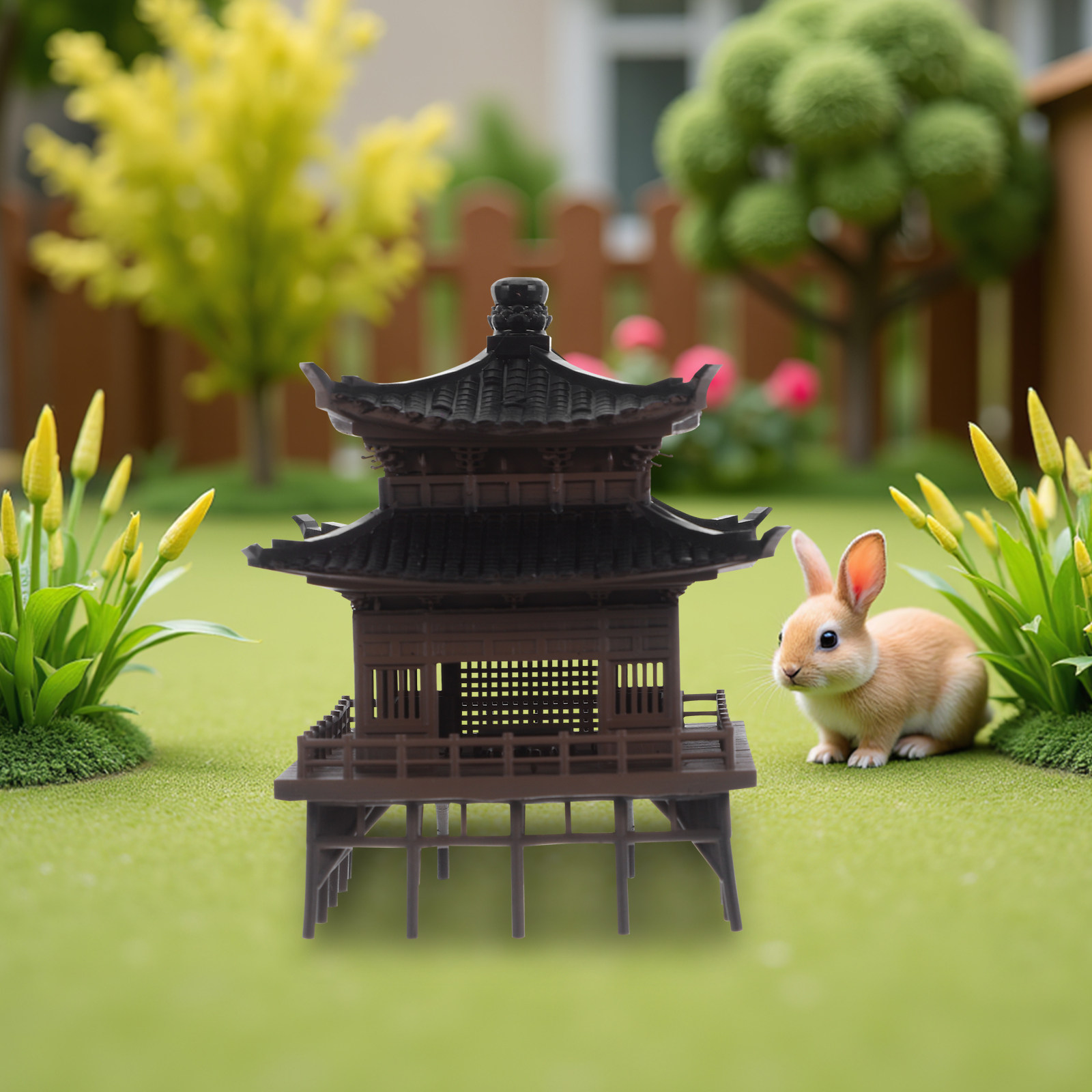 Small Chinese Pavilion Decor f - Bonsai Garden Landscape Design recension och pris