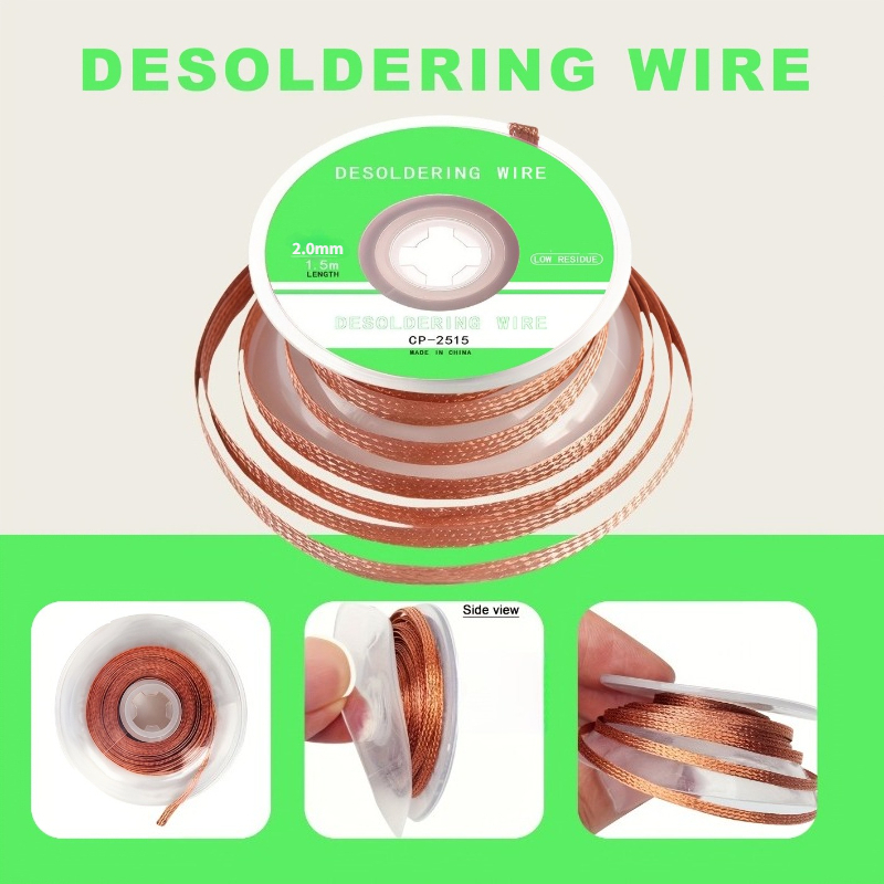 No‑Clean Desoldering Braid Cop - Copper Wire Roll recension och pris