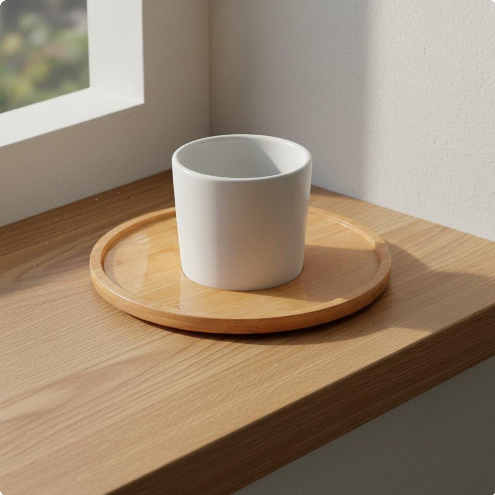 Industrial Tray Bamboo Plant S - Drip Tray Saucer recension och pris