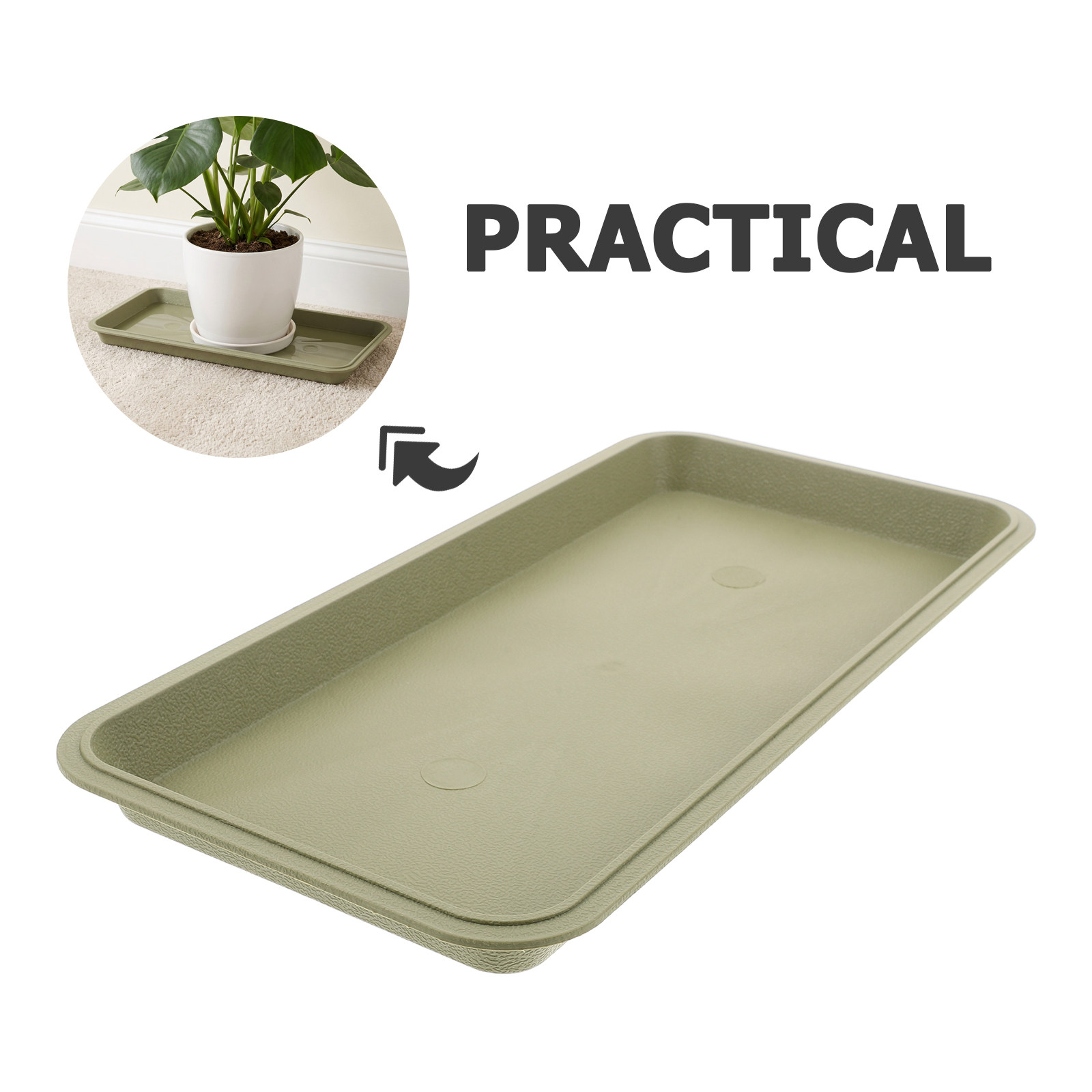 29.5x14.5cm Rectangular Plant  - Drip Tray Saucer recension och pris