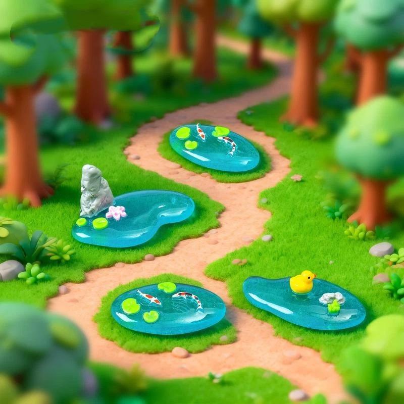 Mini Resin Pond Ornaments With - Bonsai Garden With Koi Pond recension och pris